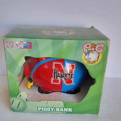 Pig Leaguers Nebraska Corn Huskers Piggy bank