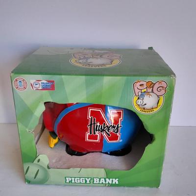 Pig Leaguers Nebraska Corn Huskers Piggy bank