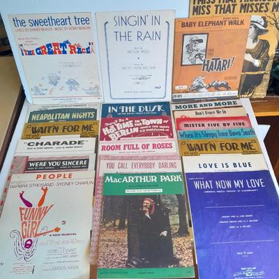 Collection of older sheet music