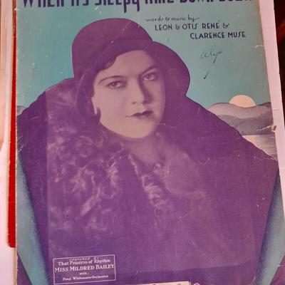 Collection of older sheet music