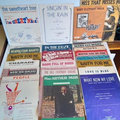 Collection of older sheet music