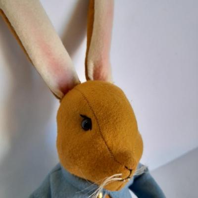 RARE Vintage Kersa Germany Male Rabbit collectible with metal foot tag