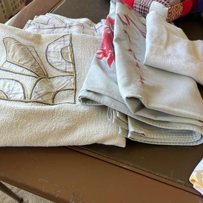 Lot of table clothes & other