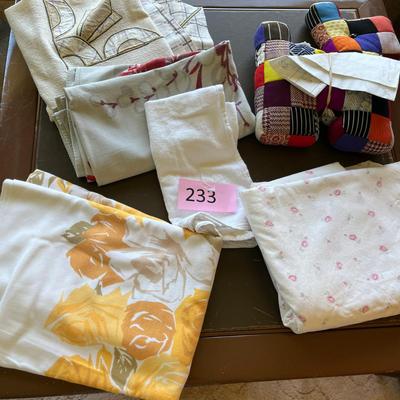 Lot of table clothes & other
