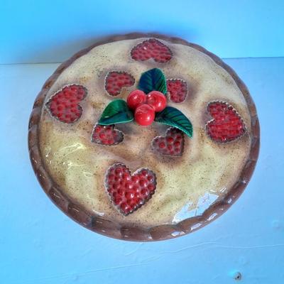 lidded Cherry Pie dish made with love