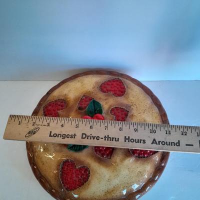 lidded Cherry Pie dish made with love