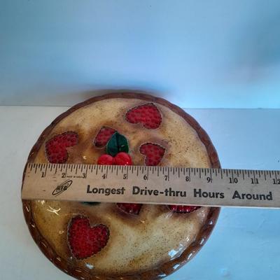 lidded Cherry Pie dish made with love