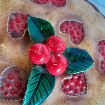 lidded Cherry Pie dish made with love