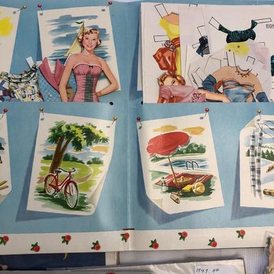 1950s Paper dolls and other ephemera