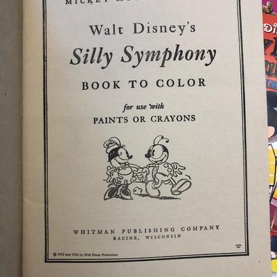 Three Vintage Coloring Books