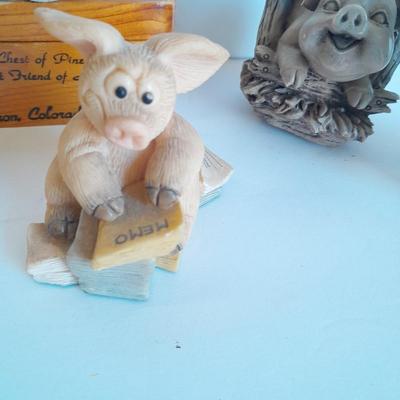 Pigs with a pine ring box xxx pig
