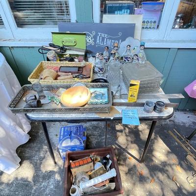 Tools and Nativity figurines