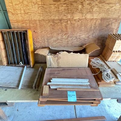 Bench redwood plywood