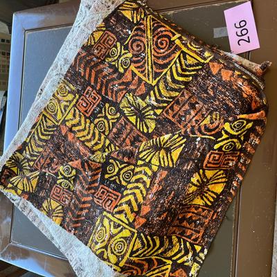 Cotton Barkcloth type Hawaiian print