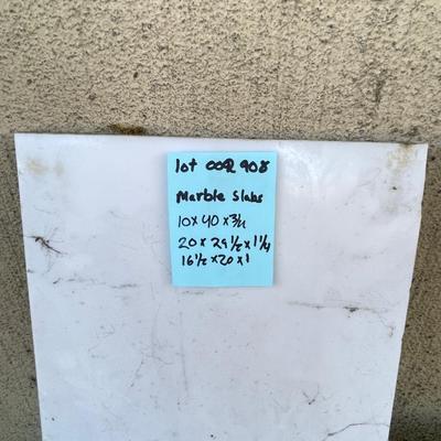 Marble slabs