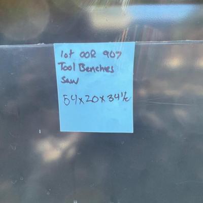 Tool benches and saw