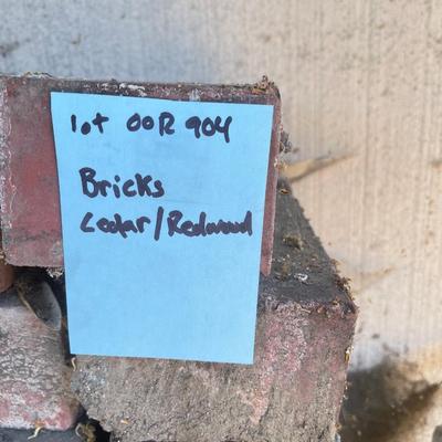 Seasoned bricks, cedar and redwood