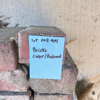 Seasoned bricks, cedar and redwood