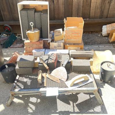 Bricks and pumice stones
