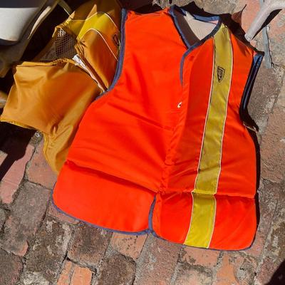 Chairs and safety vests
