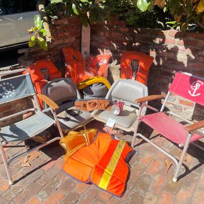 Chairs and safety vests