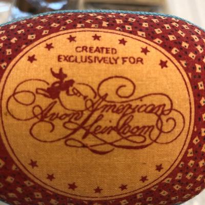Dollhouse furniture, and an Avon China doll