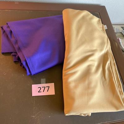 Yardage of solid color material