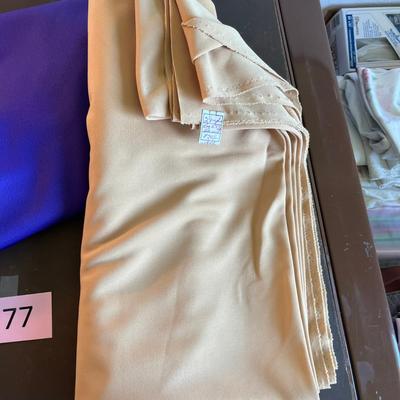 Yardage of solid color material