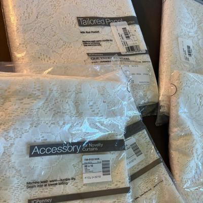 JC Penny Lace Curtains NIP