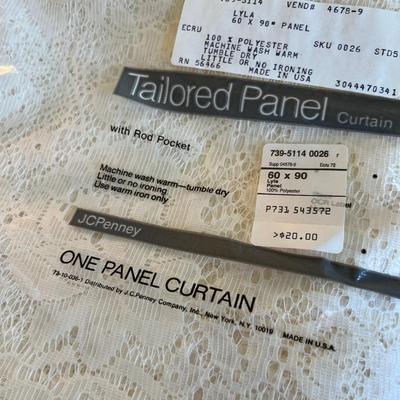 JC Penny Lace Curtains NIP