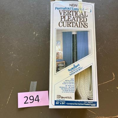2 Boxes of white Verticle curtains