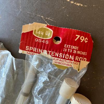 Small tention rod curtain rods