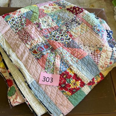 Vintage Full size quilt AS IS