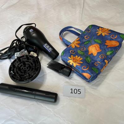 Hot Shot Tools Blow Dryer and Makeup Bag