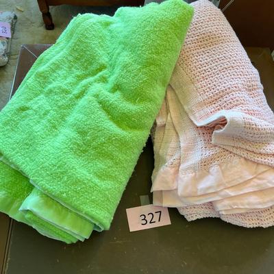 Two vintage blankets