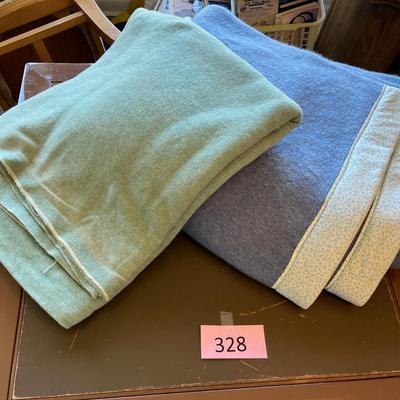 Two vintage blankets