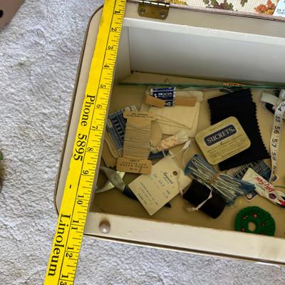 Padded stool Sewing Cabinet
