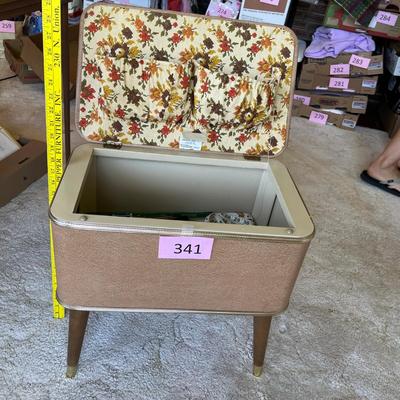 Padded stool Sewing Cabinet