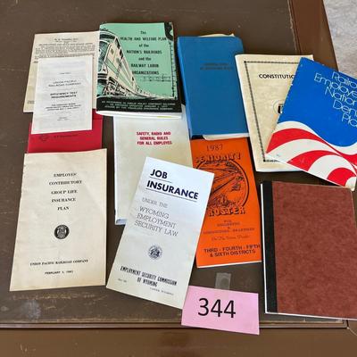 Union Pacific Vintage Employee paperwork