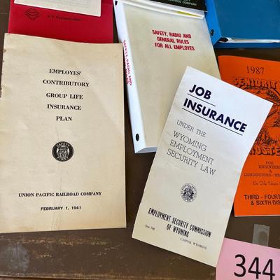 Union Pacific Vintage Employee paperwork
