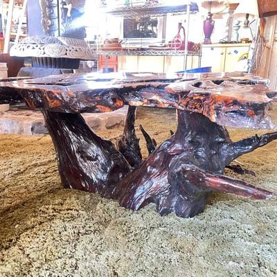 Natural edge, coffee table