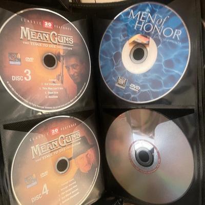 CDs in cases, and in binders