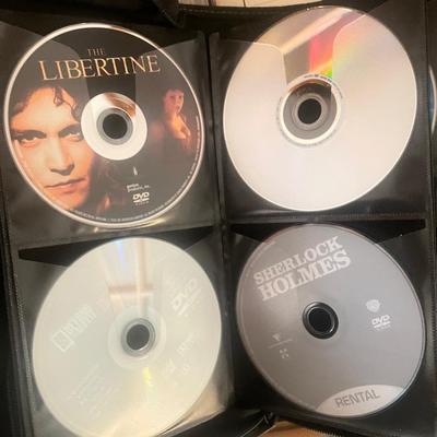 CDs in cases, and in binders