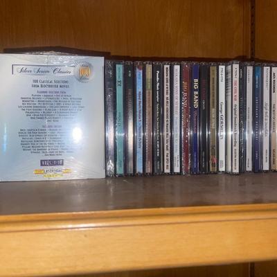 Contents of shelves, cds