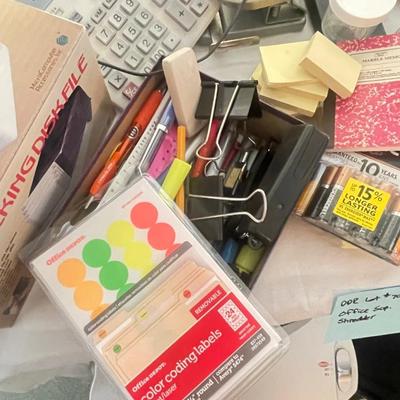Office supplies and shredders