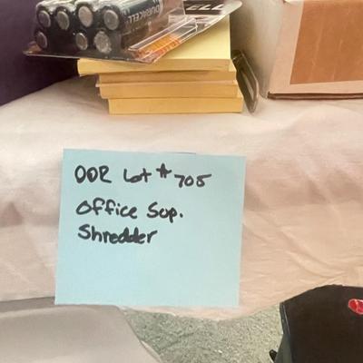 Office supplies and shredders