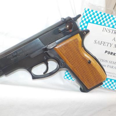P9RK Double Action Semi-Automatic Pistol 9mm.,YES MASS.COMPLIANT./est.$200to $900.