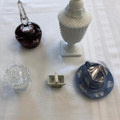 Milk Glass, Wedgewood, and more
