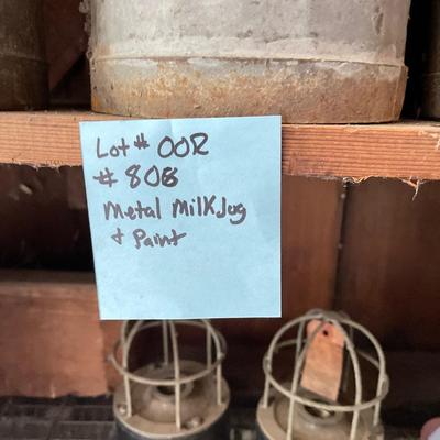 Metal, milking cans