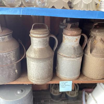 Metal, milking cans